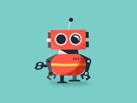 Robot #goashape Robot Animation, Robot Logo, Cartoon Gif, Space Pirates, Walk Cycle, Muar, Children's Comics, Robot Illustration, Animation Cartoon