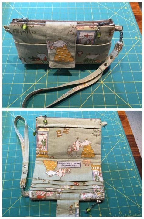 Wristlet Wallet Pattern, Wallet Pattern Free, Clutch Tutorial, Wallet Sewing Pattern, Projek Menjahit, Sew Wallet, Diy Wallet, Foldover Clutch, Modern Bag