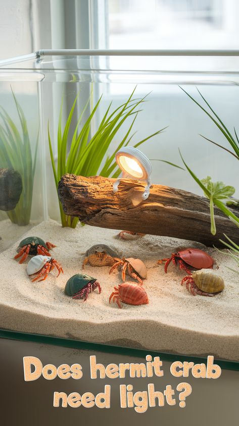 Wondering if your Hermit Crabs need a special light or can they just rely on Natural Sunlight? Well, the answer is a bit more complicated than just turning on the lamp! ?? Learn what your Hermit Crab needs in its Hermit Crab Tank to stay happy and healthy, and how to create the best Hermit Crab Habitat. From the right temperature to optimal lighting, we’ve got the ultimate guide to making your crab feel at home. ?? #gg #pethealthcaretips #dohermitcrabsneedlight Hermit Crab Habitat Ideas, Hermit Crab Tank Ideas, Hermit Crab Homes, Crab Habitat, Hermit Crab Habitat, Crab Tank, Hermit Crab Tank, Meds For Dogs, Dog Body Language