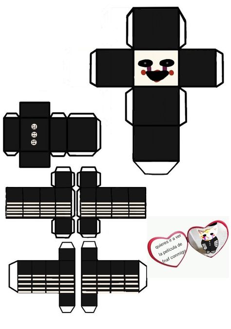 Un Pape craft de puppet hecho por mi Fnaf Papercraft Templates, Fnaf Paper Pals, Paper Craft Fnaf, Fnaf Papercraft, Fnaf Puppet, Puppet Fnaf, Fnaf Crafts, Anime Paper, Paper Doll Template