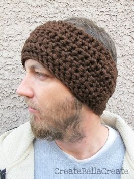 Here's a simple crochet headband ear warmer pattern that is man-approved! This pattern is no-frills so even the manliest of men would wear this manly ear warmer. You can easily adapt it for women as well! Crochet Ear Warmer Free Pattern, Earwarmer Knitting Patterns, Crochet Ear Warmer Pattern, Crochet Headband Pattern Free, Crochet Men, Warm Headbands, Crochet Collection, Crochet Headband Pattern, Crochet Ear Warmer