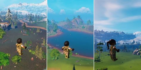 All the best world map seeds you need to try out in Lego Fortnite! Lego Fortnite Builds, Lego Fortnite Village, Fortnite Environment, Fortnite Save The World, Cool World Map, Grassland Biome, Lego Fortnite, Desert Biome, Black And White Wallpaper Iphone