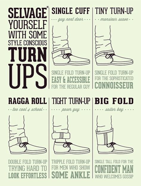 How to roll your jeans... Denim Pants Outfit, Rolled Jeans, Biker Lifestyle, Rugged Style, Herren Outfit, Selvedge Denim, Too Cool For School, Raw Denim, Turn Up