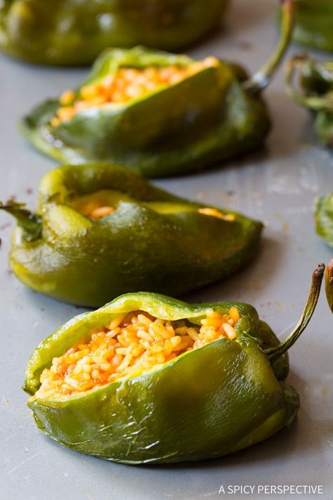 Buffalo Chicken Stuffed Peppers #ASpicyPerspective #BuffaloChicken #PoblanoPeppers #StuffedPeppers #ChickenStuffedPeppers #BuffaloChickenStuffedPeppers #Dinner #MexicanFood Buffalo Chicken Peppers, Chicken Stuffed Poblano Peppers, Chicken Stuffed Poblano, Buffalo Chicken Stuffed Peppers, Poblano Peppers Recipes, Cheese Salad Dressing, Southern Comfort Recipes, Cheesesteak Stuffed Peppers, Comfort Recipes