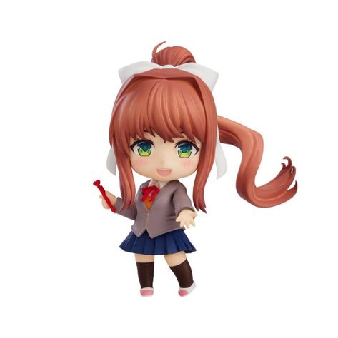 Monika Ddlc, Nendoroid Anime, Doll Plushies, Anime Figurines, Png Icons, Christmas Gifts Toys, Literature Club, Anime Dolls, Phone Themes