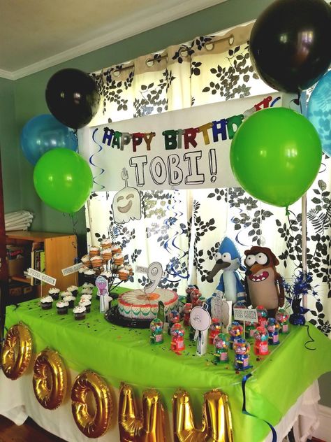 Regular Show Birthday Party Ideas, Regular Show Birthday, 17 Birthday, Birthday Inspo, Regular Show, 17th Birthday, Cool Birthday Cakes, Cute Birthday Cakes, Birthday Cakes