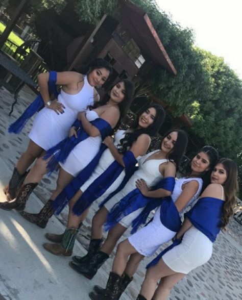 Dama Blue Dresses, Dama Outfits Quinceanera Red, Damas Blue Dresses, Royal Blue Damas Dresses, Mexican Dama Dresses For Quince, Damas Outfits Quinceanera Royal Blue, Royal Blue Quince Dresses With Butterflies, Chambalans Outfits Quince Royal Blue, Navy Blue Quince Damas