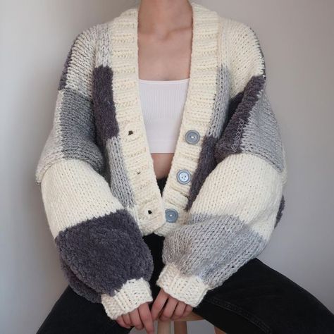 Crochet Sweater Design, The Cardigans, Patchwork Cardigan, Oversize Pullover, Cardigan Crochet, Vest Pattern, Crochet Cardigan Pattern, Oversized Pullover, Cardigan Pattern