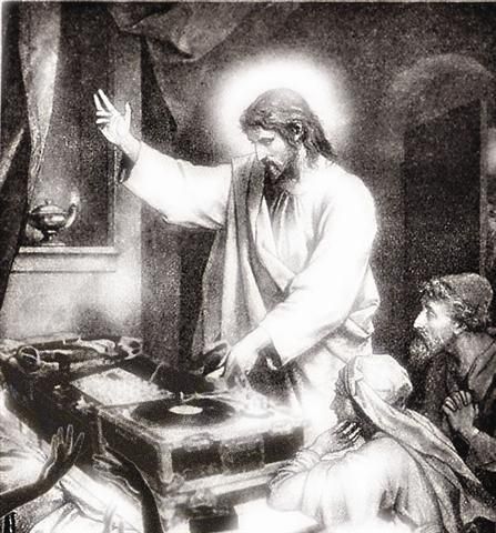 Jesus drops Bass not bombs. Rave Meme, Dj Photo, Religious Humor, Jesus Memes, Christian Humor, Christian Memes, E Card, Caricatures, Oman