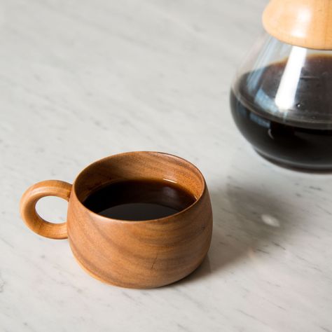 Carved Wood Mug - Magnolia Market | Chip Quirky Kitchen Decor, Wooden Cups, Chip Joanna Gaines, Wood Mug, Wooden Fruit Bowl, Wood Dishes, Wooden Kitchen Utensils, Magnolia Market, Chip And Joanna Gaines