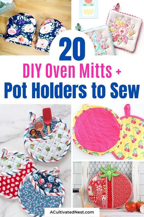 Pattern For Oven Mitts, Christmas Oven Mitts Diy, Pocket Potholders To Sew Free Pattern, Sew Oven Mitt, Free Potholder Patterns To Sew, Diy Potholders Sewing, Diy Pot Holders Sewing, Potholders To Sew, Oven Mitt Gift Ideas