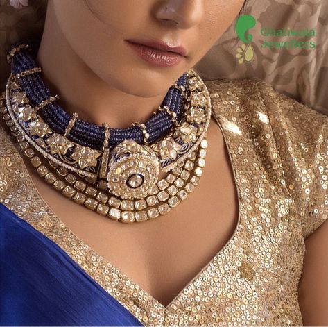 Jaipur Gems Jewellery, Amrapali Jewellery, Hasli Necklace, Polki Sets, Unique Bridal Jewelry, Neck Pieces Jewelry, Designers Jewelry Collection, Indian Jewelry Earrings, Modern Gold Jewelry