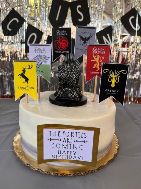 Game Of Thrones Party, Game Of Thrones, Party Themes, Birthday Cake, Pastel, Cake, Birthday, Anime