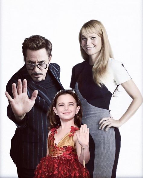 The Stark's ❤️👨‍👩‍👧 - - - - - Morgan Stark, Pepper Potts & Tony Stark ♡ Iron Man All Armors, Morgan Stark, Iron Man Cartoon, Tony Stark Quotes, Tony And Pepper, Stark Family, 30k Followers, Marvel Tv, Marvel Quotes