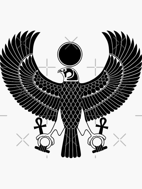 Egyptian Wings Tattoo, Water Element Symbol, Patience Tattoo, Horus Falcon, Egyptian God Horus, Hoodies Ideas, Falcon Tattoo, Egyptian Artwork, Horus Tattoo