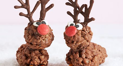 Chocolate crackle reindeers Gardens Australia, Christmas Bark, Chocolate Crackles, Edible Christmas Gifts, Rice Bubbles, Craft Recipes, Christmas Jam, Best Edibles, Christmas Lunch