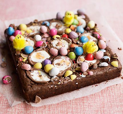 Easter egg brownies Easter Dessert Ideas, Easter Desserts, Easter Desserts Recipes, Easter Baking, Bbc Good Food Recipes, Desserts Recipes, Easter Dessert, Easter Cakes, Food Cakes