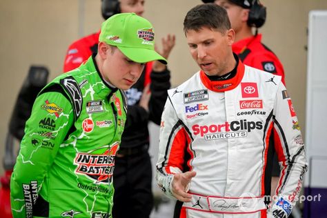 Christopher Bell and Denny Hamlin Christopher Bell, Denny Hamlin, Mac Tools, Nascar