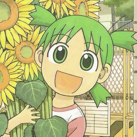 Yotsuba Manga, Green Hair Girl, Azumanga Daioh, Picture Icon, Animated Icons, Cute Art Styles, Phone Themes, Ipad Wallpaper, Drawing Inspiration