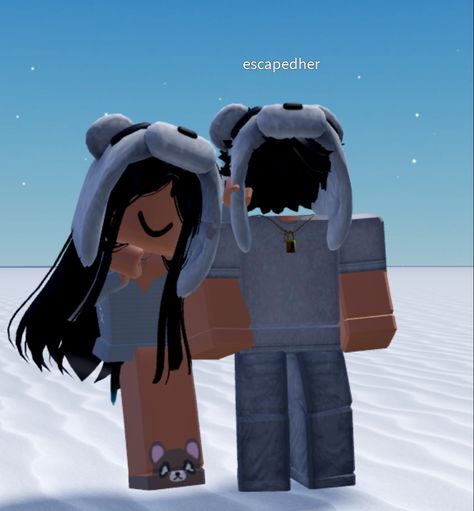 Matching Boy And Girl Roblox Avatars, Roblox Couple, Roblox Friends, Matching Avatars, Roblox Matching, Teen Doctor, Matching Fits, Roblox Ava, Roblox Emo Outfits