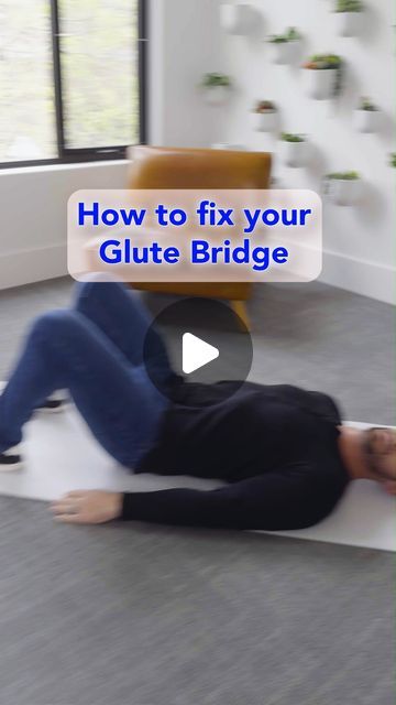 How To Do A Glute Bridge, Dumbbell Glute Bridge, How To Do A Bridge, Hip Bridge Workout, Glute Bridge Workout, Bridge Exercise, Instagram Learning, Bridge Workout, Glute Exercises