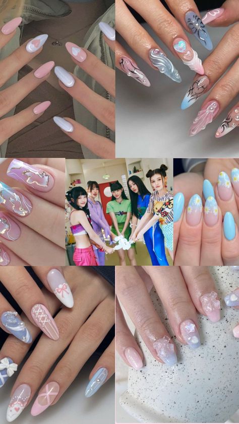 Newjeans Nail, Newjeans Nails, Kpop Outfits, Trendy Nails, Nail Inspo, Gel Nails, Nail Art, Nails, Quick Saves