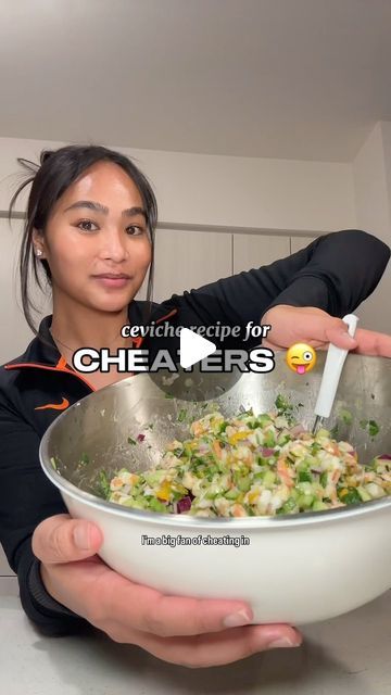 BOBBY ALYSSA on Instagram: "SHRIMP CEVICHE THE CHEATER WAY!!! 🥑🫣

I do not like waiting around for the shrimp to cook in the lime juice 😅 so pre cooked shrimp from @costco it is!!! 🤣

#ceviche #cevicherecipe #hexclad #hexcladpartner #shrimp" Pre Cooked Shrimp Recipes Easy, Easy Shrimp Ceviche Recipe, Ceviche Shrimp, Precooked Shrimp Recipes, Ways To Cook Shrimp, Sesame Shrimp, Shrimp Ceviche Recipe, Cooked Shrimp Recipes, Cooked Shrimp