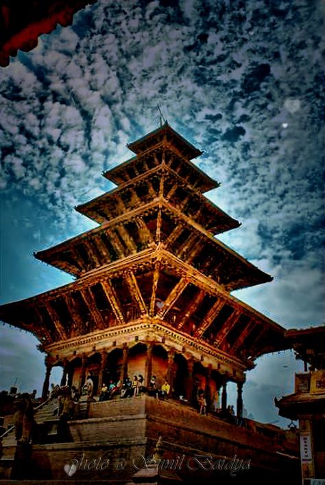 Nyatapola Temple, Nepal. Namaste Nepal, Travel Nepal, Nepal Culture, Happy Birthday Wishes Photos, Landlocked Country, Nepal Travel, Round The World, Bhutan