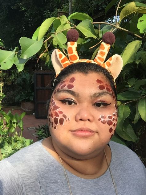 Giraffe Face Paint, Giraffe Face, Face Paint, Carnival Face Paint, Carnival, Doodles, Paint