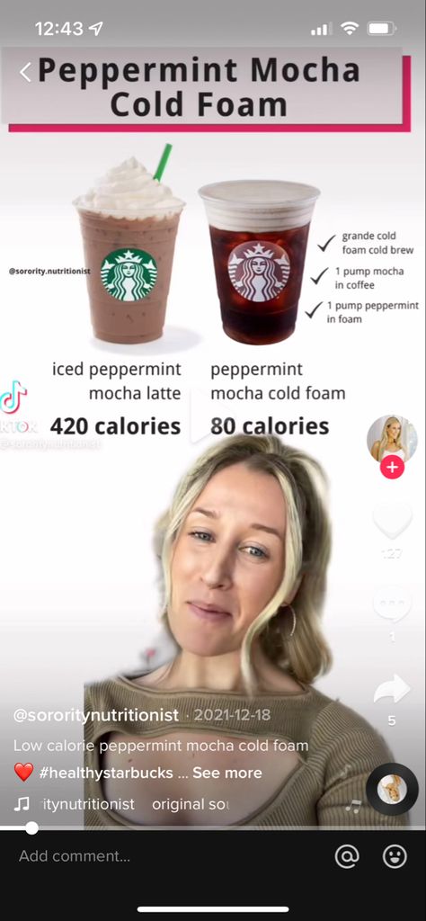 Sugar Free Starbucks Drinks, Low Cal Drinks, Low Calorie Starbucks Drinks, Starbucks Peppermint Mocha, Healthy Fast Food Options, Healthy Starbucks Drinks, Healthy Starbucks, How To Order Starbucks, Fast Healthy Meals