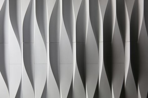 Wall Cladding Texture, Cladding Texture, Facade Pattern, Building Skin, Zaha Hadid Architecture, Modular Tile, Folding Origami, Modular Origami, Dimensional Wall