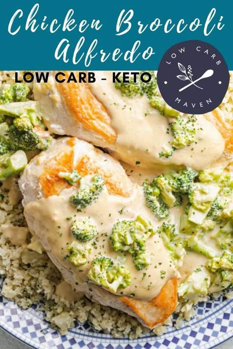 Keto Chicken Broccoli Alfredo, Keto Chicken And Broccoli Recipes, Easy Keto Chicken Breast Recipes, Chicken Breast Recipes Low Carb, Keto Chicken Breast, Keto Chicken Breast Recipes, Low Carb Maven, Pan Seared Chicken Breast, Alfredo Sauce Recipe Easy