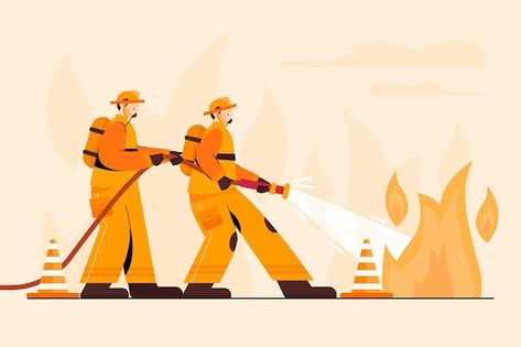 Fire Horse, Fire Fighter, Fire Station, Vector Hand, A Fire, Firefighter, Graphic Resources, Hand Drawn, Vector Free