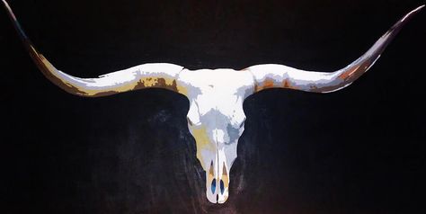 boughton-walden | BRUSH STROKES - OBSESSED Longhorn Skull Painting, Longhorn Skull Art, Skull Art Print, Longhorn Skull, Prints Photography, Skull Painting, Cow Skull, Modern Artists, Western Art