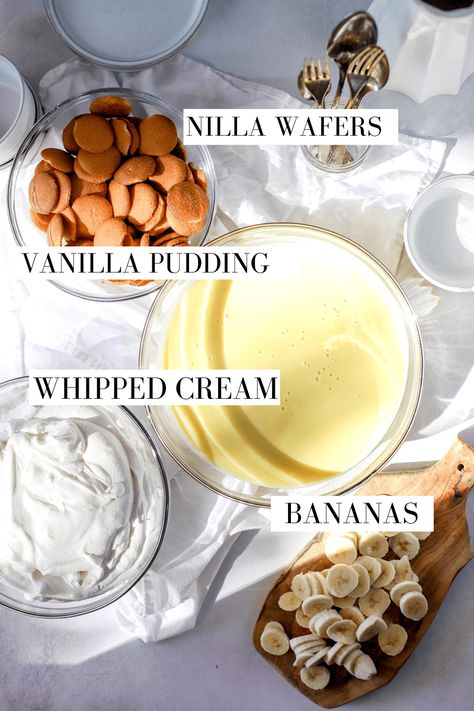 How to Make Banana Pudding with Vanilla Wafers - Ninnescah Made Vanilla Pudding With Nilla Wafers, Banana Pudding Nilla Wafer Recipes, Vanilla Wafers Banana Pudding, Vanilla Pudding Recipes Instant, Banana Cream Pie Vanilla Wafers, Recipes With Nilla Wafers, Vanilla Wafer Recipe Desserts, Banana Pudding With Vanilla Wafers, Nilla Wafer Recipes