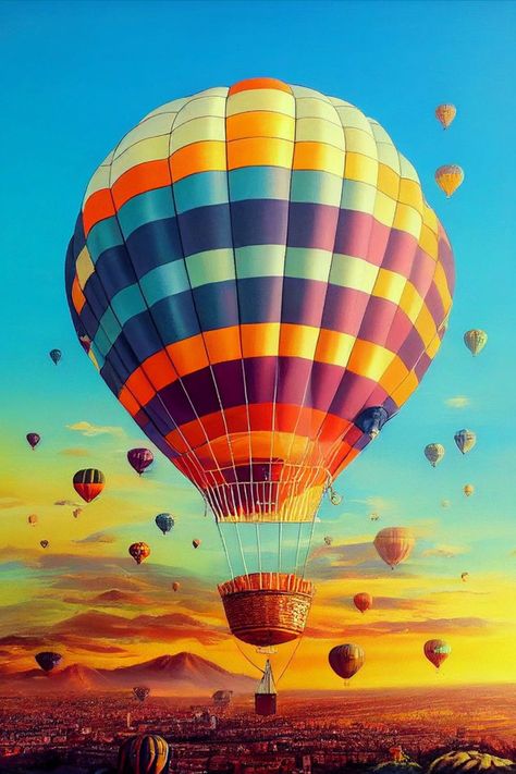 Hot Air Balloon Images, Hot Air Balloon Close Up, Air Baloons Paintings, Hot Air Balloon Background, Hot Air Balloon Landscape, Hot Air Baloons, Hot Air Balloon Painting, Hot Air Balloon Illustration, Karma Symbol