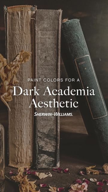 Dark Academia Aesthetic Sherwin Williams, Dark Academia Sherwin Williams, Sherwin Williams Dark Academia, Dark Academia Paint Colors Sherwin Williams, Dark Academia Lighting, Dark Academia Colour Palette, Dark Academia Paint Colors, Dark Academia Colors, Dark Academia Color Palette