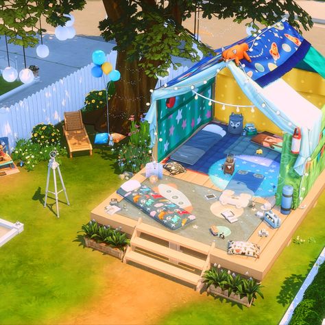 #thesims #sims4 #simstopia Sims 4 Birthday Party Lot, Sims 4 Holiday Ideas, Sims 4 Laboratory, Sims Community Lots, Sims 4 Park Layout, Sims Backyard Ideas, Sims 4 Birthday Party, Sims 4 Festival, Sims 4 Outdoor Ideas