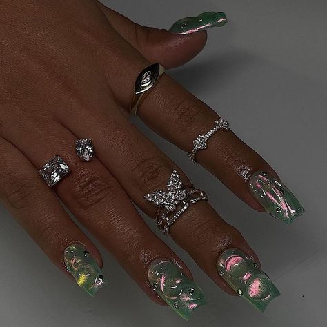 Chvker Jewelry on Instagram: “I’m more me when I have my nails done 💅🏼 @myprettyset” Aesthetic Luxury, Drip Nails, Nails Done, Cool Gifts For Women, Acrylic Nails Coffin, Dream Nails, Authentic Self, Fire Nails, Funky Nails