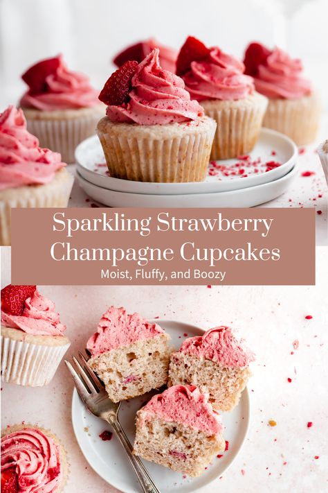 Strawberry Valentines Cupcakes, Valentines Cupcake Recipes, Valentines Cake Flavors, Desserts Valentines Day, Valentines Day Patisserie, Valentines Desserts Fancy, Valentines Day Dinner Recipes, Valentines Bakery Ideas, Cupcake Recipes Valentines Day