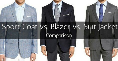 A blazer, a sports coat, and a suit jacket may look similar, but they are definitely not the same. Luxury Double-breasted Sport Coat For Business, Semi-formal Sport Coat With Concealed Placket, Blazer Vs Suit Jacket, Formal Double-breasted Sport Coat With Concealed Placket, Single-breasted Sport Coat For Tailoring, Fitted Double-breasted Sport Coat With Concealed Placket, Sports Jacket Outfit, Mens Sport Jacket, Sport Coat Outfit