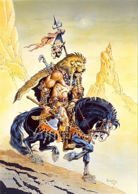 Mike Ploog, Paul Bonner, Character Classes, Germanic Tribes, Fantasy Stuff, Ancient Warfare, Dnd Art, Fantasy Setting, Fantasy Paintings