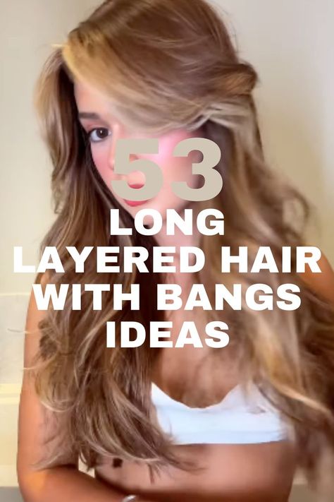 A long blonde hairstyle with voluminous waves and face-framing layers, styled for a glamorous and youthful look. Side Swept Bangs Long Hair, Long Layers With Curtain Bangs, Long Layered Hair With Side Bangs, Layers With Curtain Bangs, Long Layered Hair With Bangs, Bangs Ideas, Layered Hair With Bangs, Face Framing Bangs, Big Curls