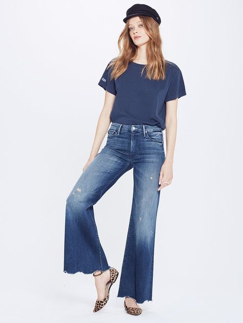 We're saying yes to this pair of Mother jeans ($278). What To Wear To Work, Saying Yes, Mother Jeans, Popsugar Fashion, Mother Denim, 70s Inspired, Work Wardrobe, Wide Leg Denim, Flare Pants