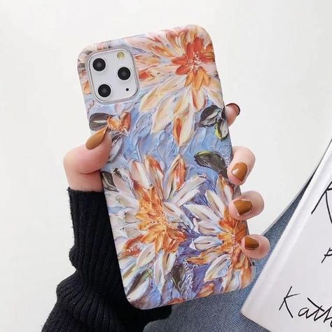 Painting Daisy, Phone Case Painting, Case Painting, Phone Case Diy Paint, Diy Phone Case Design, Cases For Iphone 11, Acrylic Liquid, Floral Iphone Case, Phone Case Ideas