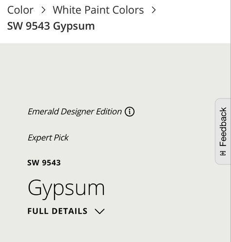 Gypsum Sherwin Williams Paint, Sw Gypsum Paint Color, Sherwin Williams Gypsum, Gypsum Sherwin Williams, Sw Gypsum, Gypsum Paint Color, White Paint Color, Origami White, Sherwin Williams Paint Colors