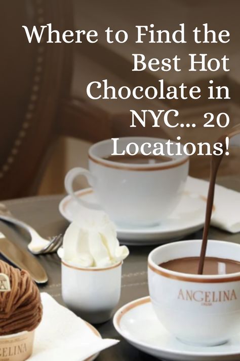 ☕🍫 Beat the chill in NYC with the ultimate hot chocolate guide! Explore our blog post to uncover 20 delightful locations serving up the coziest, most indulgent cups of hot cocoa. 🌆❄️ Let's warm up together! Iced Hot Chocolate, Best Hot Chocolate Recipes, Dominique Ansel Bakery, Chocolate Boutique, Brunch Nyc, Nyc Vacation, Breakfast Places, Delicious Hot Chocolate, New York City Vacation