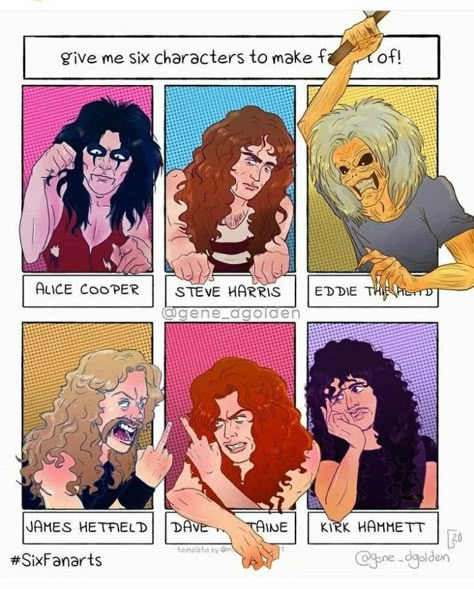 Metallica Fanart, Metal Fanart, Band Fanart, Metallica Funny, Metal Meme, Metallica Art, Musician Humor, Dave Mustaine, Music Pics