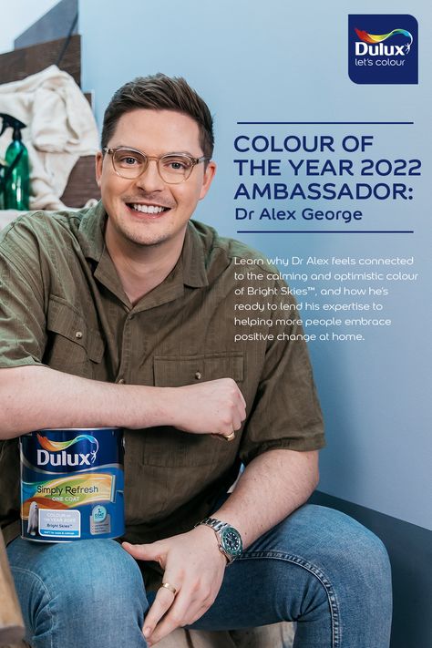 Discover Dr Alex's top tips for increasing wellbeing at home. Dulux Bright Skies, Colour Of The Year 2022, Survey Questions, Mental Health And Wellbeing, Good To See You, Mental Wellbeing, Breath Of Fresh Air, Positive Change, Color Of The Year