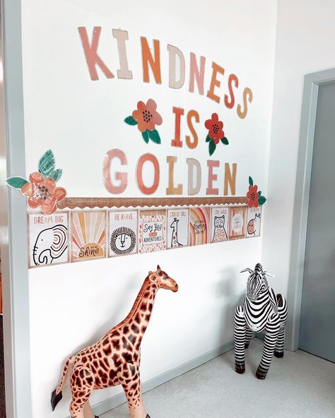 Our Simply Safari collection never goes out of style! It is so timeless and perfect for early childhood classrooms! 💛🦒 Click the link in our profile to shop this collection! #classroomdecor #classroomtheme #classroomideas #safariclassroom #classroominspirations #classroomsetup #teacherideas #teachertribe #teachersfollowteachers Gender Neutral Classroom Themes, Neutral Rainbow Classroom, Simply Safari, Safari Classroom, Dream Classroom, Neutral Rainbow, Early Childhood Classrooms, Classroom Setup, Pretty Animals